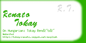 renato tokay business card